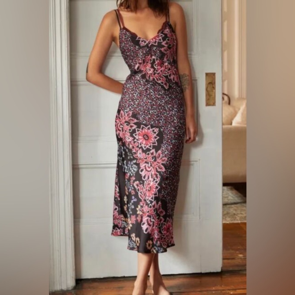 Free People midi slip dress